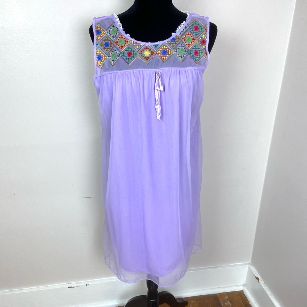 Vintage Purple Night Gown